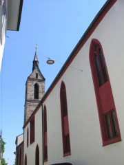 Vue de la Peterskirche, Bâle. Cliché personnel