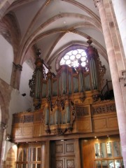 Une grande vue de l'orgue Silbermann. Cliché personnel