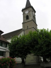 Vue de l'église réformée de Steckborn. Cliché personnel (sept. 2008)