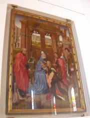 Vue du panneau central du fameux retable de Rogier van der Weyden (1450). Cliché personnel