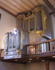 Une dernière vue du grand orgue Kuhn (1966). Cliché personnel (oct. 2008)