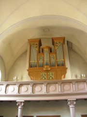 Une vue de l'orgue en tribune. Cliché personnel