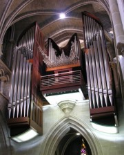 Une dernière vue de l'orgue Fisk (USA) de la cathédrale, Lausanne. Cliché personnel