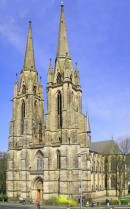 Vue de l'Elisabethkirche. Crédit: //de.wikipedia.org/