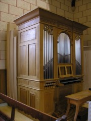Temple de Giez. Autre vue de l'orgue. Cliché personnel