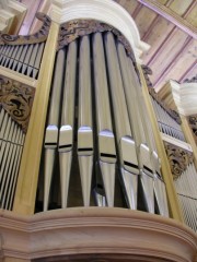 Autre détail de la façade de l'orgue de Boudry. Cliché personnel