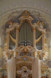Frauenkirche de Dresde, le nouvel orgue du facteur Kern. Crédit: www.kernpipeorgan.com/