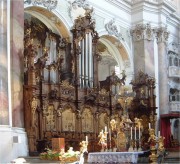 L'orgue de l'Epître à Ottobeuren, un chef-d'oeuvre du facteur allemand Riepp, qui influença les Callinet. Crédit: www.uquebec.ca/musique/orgues/