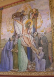 La fresque de Philippe Robert (1924-25): Descente de Croix. Cliché personnel
