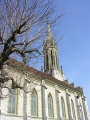 Vue de l'église de Châtel-St-Denis. Cliché personnel