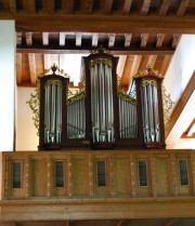 Vue de l'orgue Kuhn à Aubonne. Cliché personnel