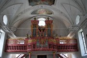 Vue panoramique sur la tribune et le grand orgue Cäcilia. Cliché personnel