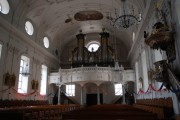 Vue panoramique de la nef en direction des orgues. Cliché personnel