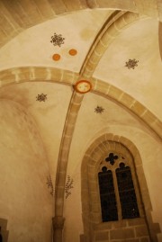 Vue des voûtes gothiques de la Chapelle, Temple de Cully. Cliché personnel