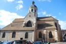 Vue de l'église de Seurre. Cliché personnel (juin 2009)
