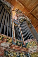 Vue partielle de la Montre de l'orgue d'Ernen. Cliché personnel (07.2009)