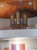 L'orgue Walpen (vers 1820) de l'église d'Albinen. Cliché personnel (juillet 2009)