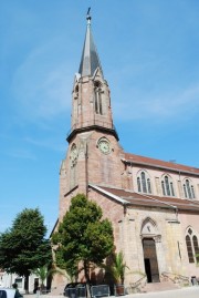 Vue de l'église d'Ensisheim. Cliché personnel (08.2009)