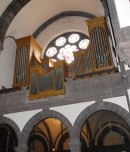 Vue de l'orgue König de St-Pierre-le-Jeune (catholique) à Strasbourg. Cliché personnel (août 2009)