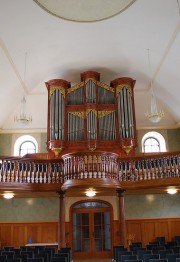 Une dernière vue de l'orgue de Huttwil. Cliché personnel (fin oct. 2009)