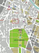 Plan de situation pour St-Sulpice. Crédit: //wikitravel.org/fr/Paris/6%C3%A8me_arrondissement
