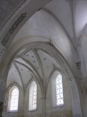 Les voûtes de l'ancienne église du Noirmont. Cliché personnel