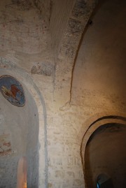 Vue de l'amorce du bras Sud du transept (avec la coupole et une de ses trompes). Cliché personnel