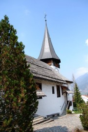 Vue de l'église de Zweisimmen. Cliché personnel (avril 2010)