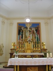 Le maître-autel de l'église de Montfaucon. Cliché personnel
