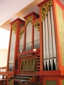 Orgue Metzler de Saint-Brais. Cliché personnel (mars 2006)