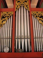 Eglise de St-Brais. L'orgue. Cliché personnel