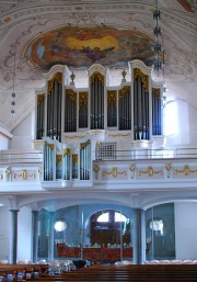 Belle vue de l'orgue Mathis. Cliché personnel