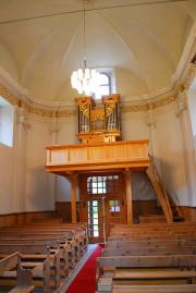 Vue intérieure avec l'orgue Felsberg au fond. Cliché personnel