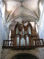 Le grand orgue Marin Carouge (1728) en l'église d'Arbois. Restauration en 1985. Cliché personnel