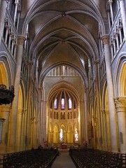 Autre vue d'ensemble de la nef de la cathédrale, Lausanne. Cliché personnel