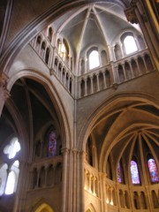 La croisée du transept, cathédrale de Lausanne. Cliché personnel
