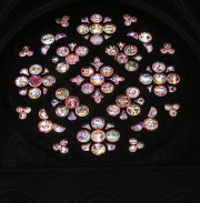 La rose Sud de la cathédrale de Lausanne (13ème s.). Cliché personnel