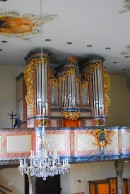 Vue de l'orgue Metzler (1991) de Therwil. Cliché personnel (fév. 2012)