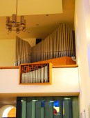 L'orgue Metzler (1956) de l'église St-Nicolas de Reinach. Cliché personnel (début 2012)