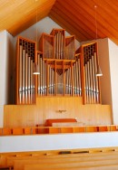 Vue de l'orgue Kuhn (1963), Faulensee. Cliché personnel (mars 2012)