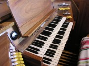 Console de l'orgue Ziegler de Boécourt. Cliché personnel