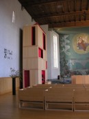 Intérieur de l'église de Wabern avec son orgue neuf Wälti (2004). Cliché personnel