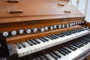 Claviers et registres de l'orgue. Cliché personnel