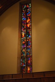 Vue du vitrail de Augusto Giacometti (1929). Cliché personnel