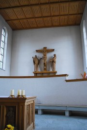 Vue du choeur de cette église catholique à Sirnach. Cliché personnel (automne 2012)