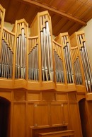 Vue du bel orgue Kuhn de l'église réformée de Münchwilen. Cliché personnel (automne 2012)