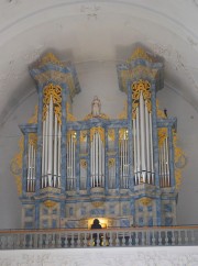 Le grand orgue Bossard-Kuhn, le 19 oct. 2014 (G. Cattin aux claviers). Cliché personnel privé