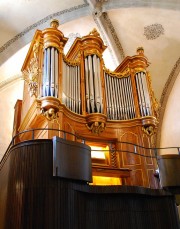 L'orgue de Samson Scherrer (18ème siècle) restauré-reconstruit par P. Quoirin en 2016. Cliché personnel