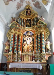 Le maître-autel, chef-d'oeuvre baroque. Cliché personnel