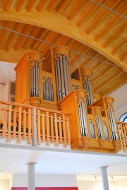 Une vue de l'orgue Füglister de Crans-Montana. Cliché personnel